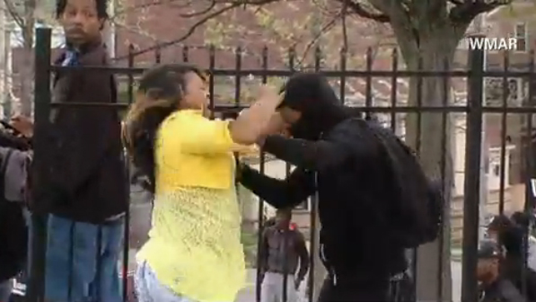 Video Shows Baltimore Mom Smack Masked Son Over Riots