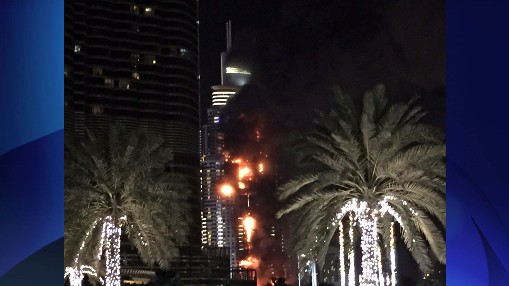 Massive Fire Engulfs Dubai Hotel Near World's Tallest Skyscraper