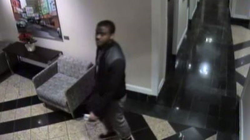 Police say a man threw a kettle at a sex-trade worker and stole her money at a hotel in Yonge and Gerrard streets area on Dec. 8, 2016. HANDOUT/Toronto Police Service