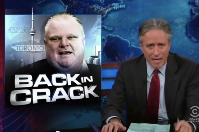 Youtube and jon stewart and rob ford #2